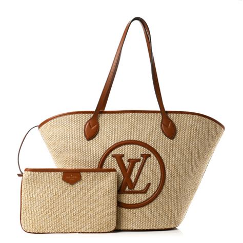 shoper lv|louis vuitton raffia tote.